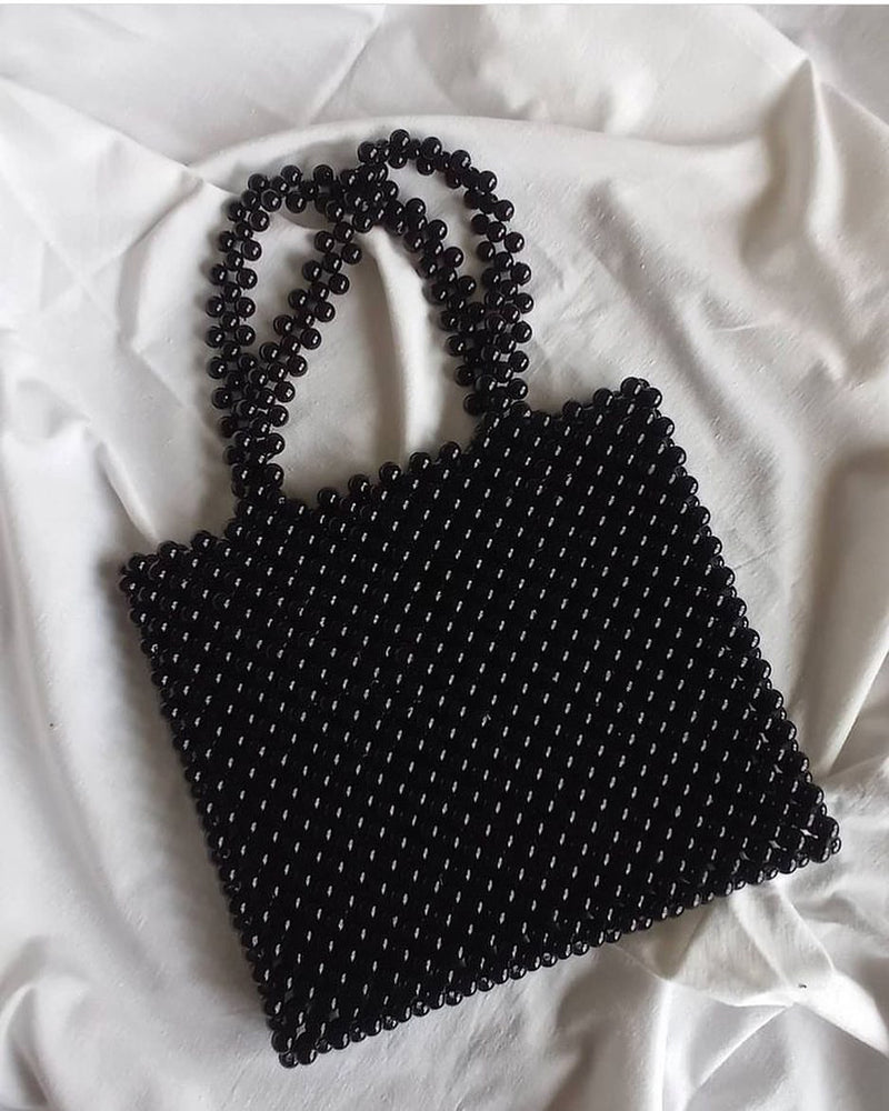 Tote Black Crystal Bag