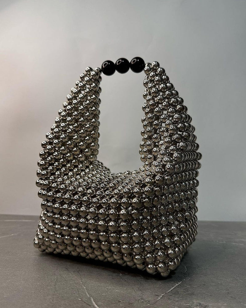 Lykea Silver Crystal Bag