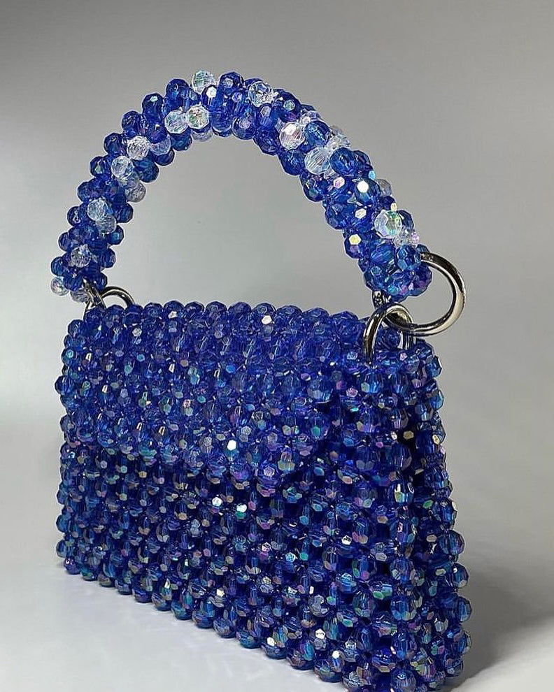  Imperial Blue Crystal Bag