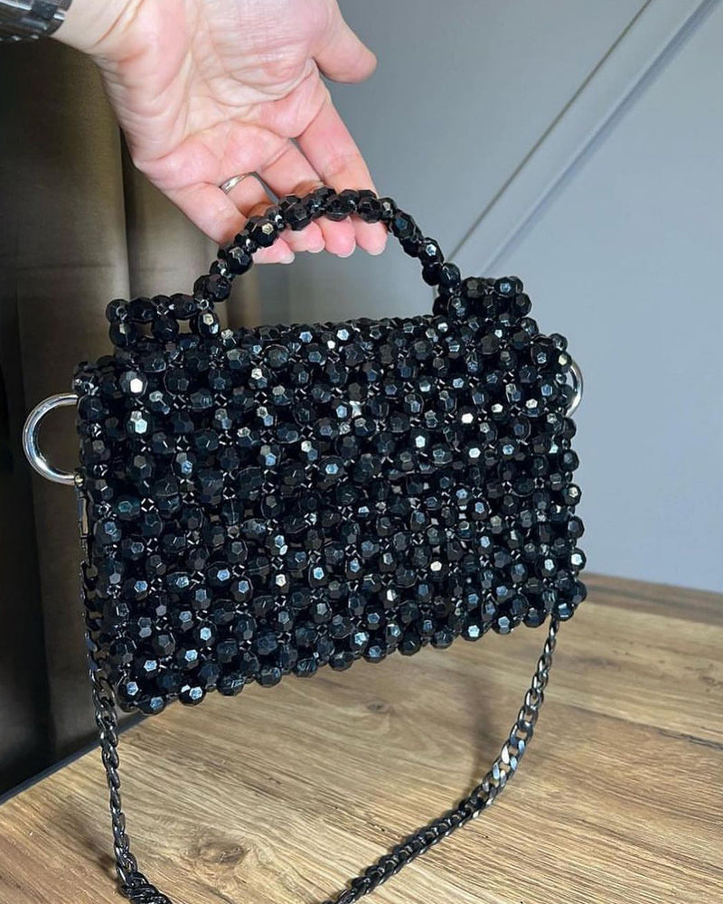 Black Crystal Clutch