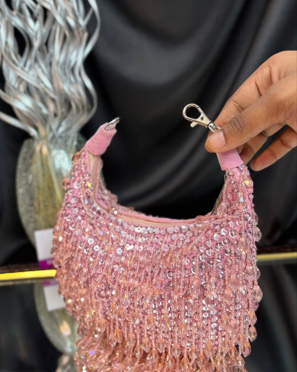 Blush tassel glitz