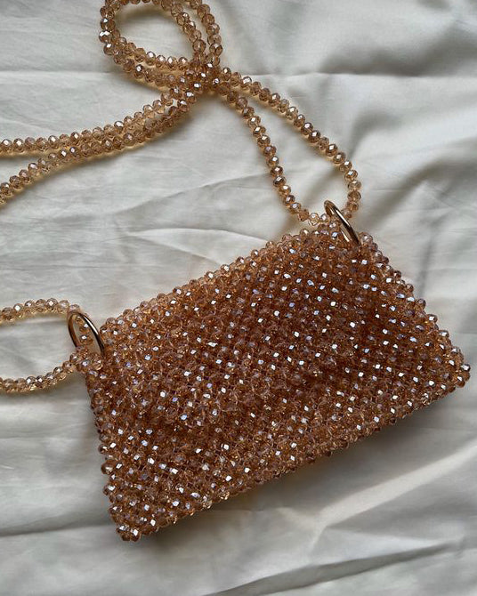 Golden Charm Crystal Bag